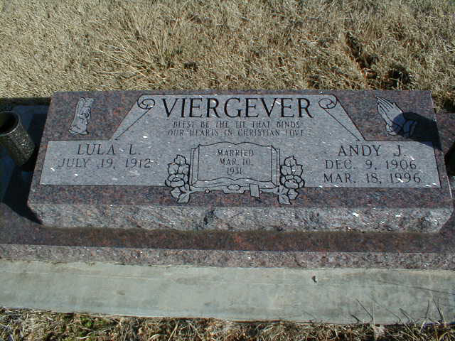 Andy J. Viergever 1906-1996 & Lula Lydia Simmons 1912-2001